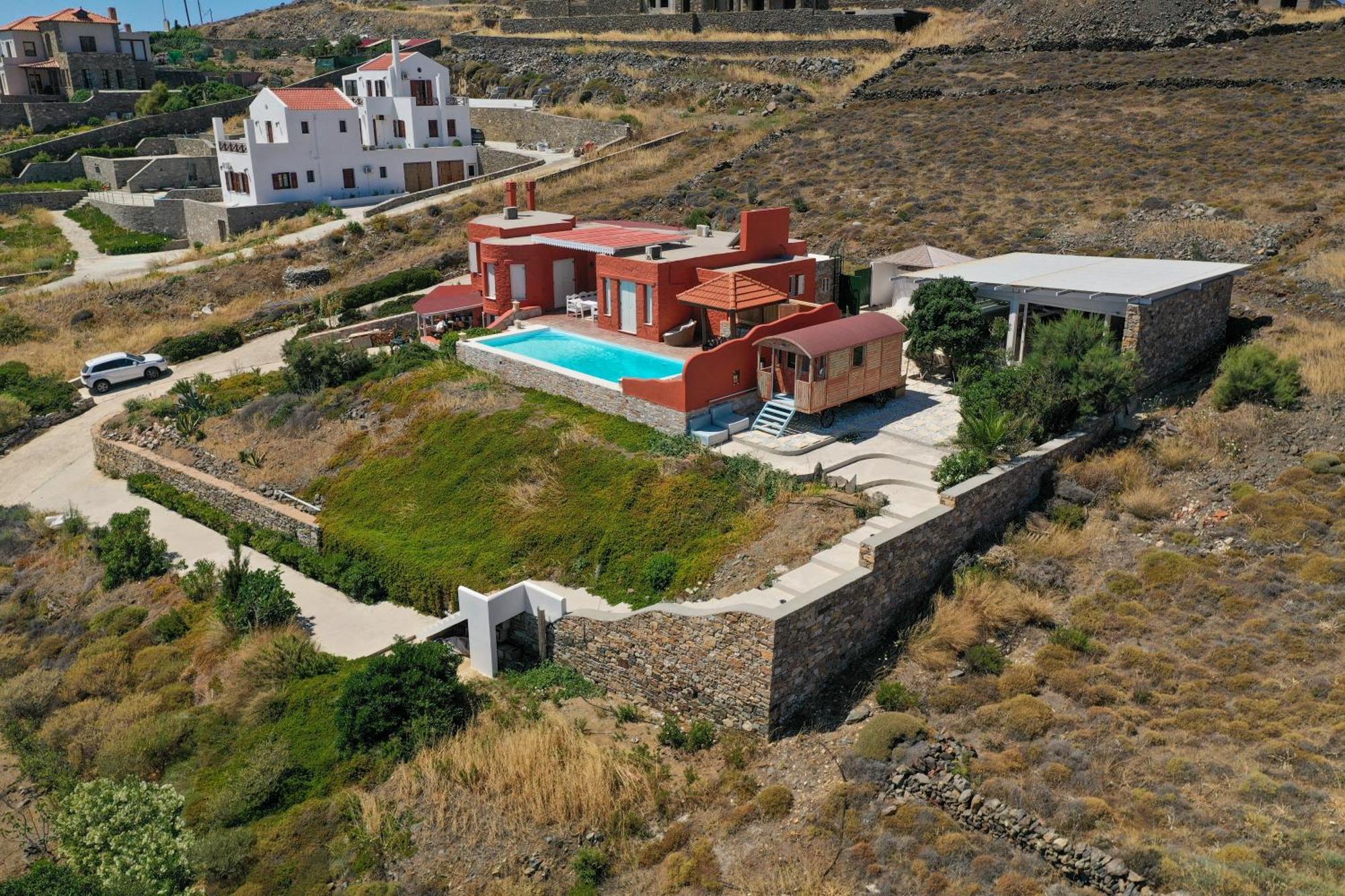 Villa Zen Dans Le Bleu Ermoupoli Dış mekan fotoğraf
